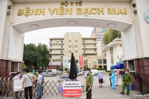 Bệnh viện Bạch Mai đang là ổ dịch phức tạp nhất tại Hà Nội. Ảnh: Internet